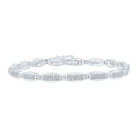 3/4CTW-DIA P1P2 MENS BRACELET (8.5 INCH)