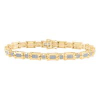 1/2CTW-DIA P1P2 MENS BRACELET (8.5 INCH)