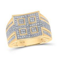 1/2CTW-DIA P1P2 MENS RING