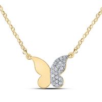 1/8CTW-DIA P2 BUTTERFLY GIFT NECKLACE