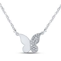 1/8CTW-DIA P2 BUTTERFLY GIFT NECKLACE
