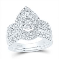 1CTW-DIA NK BRIDAL SET