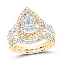 1CTW-DIA NK BRIDAL SET