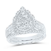 1CTW-DIA NK BRIDAL SET