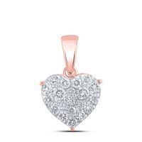 1/2CTW-DIA NK HEART PENDANT