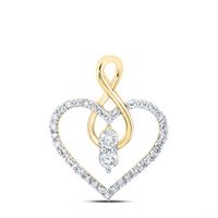 1/3CTW-DIA NK HEART PENDANT