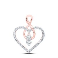1/3CTW-DIA NK HEART PENDANT