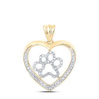 1/3CTW-DIA NK HEART PENDANT