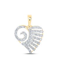 1/2CTW-DIA NK HEART PENDANT