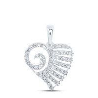 1/2CTW-DIA NK HEART PENDANT