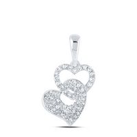 3/8CTW-DIA NK HEART PENDANT