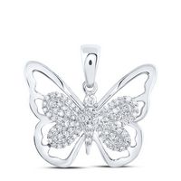 1/5CTW-DIA CN BUTTERFLY PENDANT