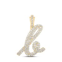 5/8CTW-DIA NK INITIAL &quot;B&quot; PENDANT