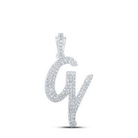 1/2CTW-DIA NK INITIAL &quot;Q&quot; PENDANT