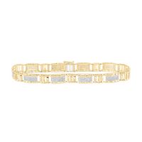 1 1/4CTW-DIA NK (7.80MM) MENS BRACELET 8.5 INCH