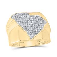 1/2CTW-DIA NK SOUTH CAROLINA MAP MENS RING