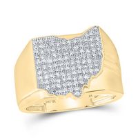 5/8 CTW-DIA NK OHIO MAP MENS RING
