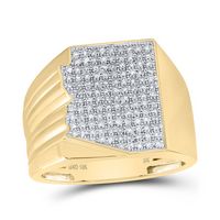 5/8CTW-DIA NK ARIZONA MAP MENS RING