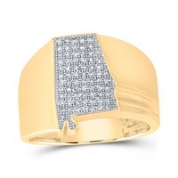 1/3CTW-DIA NK ALABAMA MAP MENS RING