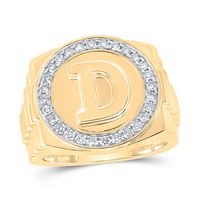 1/2CTW-DIA NK &quot;D&quot; MENS RING