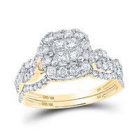 1CTW DIA NK TESSERA INVISIBLE BRIDAL SET