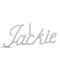 3/4CTW-DIA P1 &quot;Jackie&quot; INITIAL PENDANT