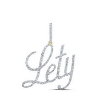 5/8CTW-DIA P1 &quot;Lety&quot; INITIAL PENDANT