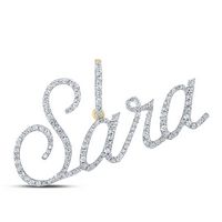 5/8CTW-DIA P1 &quot;Sara&quot; INITIAL PENDANT