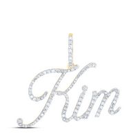 5/8CTW-DIA P1 &quot;Kim&quot; INITIAL PENDANT