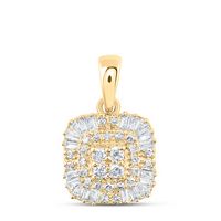 1/4CTW-DIA NK CUSHION PENDANT