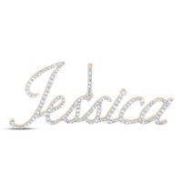 3/4CTW-NAT DIA P1 &quot;Jessica&quot; INITIAL PENDANT