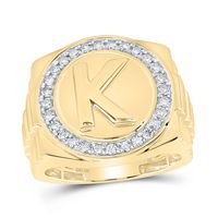 1/2CTW-DIA NK &quot;K&quot; MENS RING