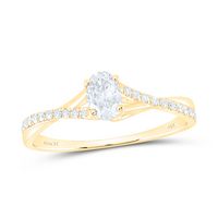 3/8CTW-DIA ANA M 1/3CT-COV NO HALO ENGAGEMENT RING CERT