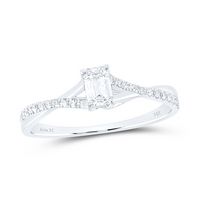 3/8CTW-DIA ANA M 1/3CT-CEME NO HALO ENGAGEMENT RING