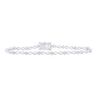 1/2CTW-NAT DIA P1 GIFT INFINITY BRACELET(7 INCH)