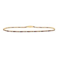 1 7/8CTW RD-NAT GEM MULTI CLR SAPPHIRE TENNIS BRACELET (7 INCH)