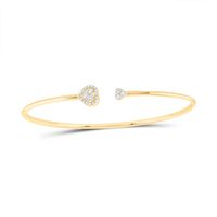 1/4CTW-DIA ANA M PEAR BANGLE