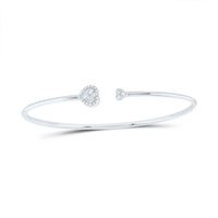 1/4CTW-DIA ANA M PEAR BANGLE