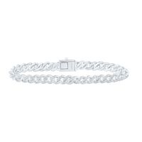 1 1/2CTW-DIA P1 8.00MM CUBAN MEN%27S BRACELET (8 INCH)