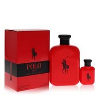 Polo Red Gift Set By Ralph Lauren 4.2 oz + 0.5 oz Mini EDT