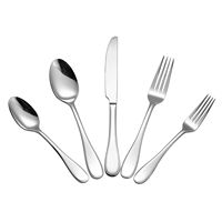 Lorren Home Trends 20 Piece Stainless Steel Flatware Set, Service for 4, Dishwasher Safe