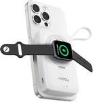 Magnetic Power Bank with iwatch Charger, 10000mAh Magnetic Portable Charger for iPhone