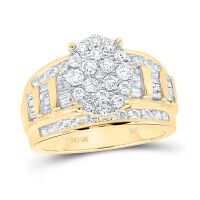 10K Yellow Gold Round Diamond Bridal Engagement Nicoles Dream Collection Ring 1- 0.50 Cttw