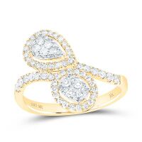 10K Yellow Gold Diamond Ring 0.63 Cttw