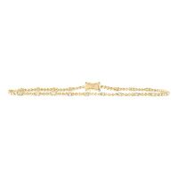 10K Yellow Gold Round Diamond Fashion Bracelet 0.50 Cttw