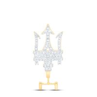 10K Yellow Gold Diamond Bail Charm 0.20 Cttw