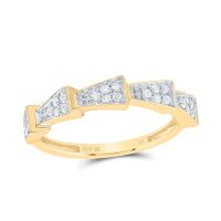10K Yellow Gold Natural Diamond Ring 0.20 Cttw