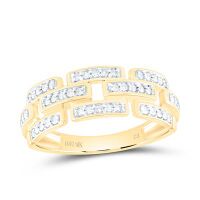 10K Yellow Gold Natural Diamond Ring 0.20 Cttw