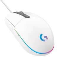 Logitech - G203 LIGHTSYNC Wired Optical Gaming Mouse with 8,000 DPI sensor - Wired - White