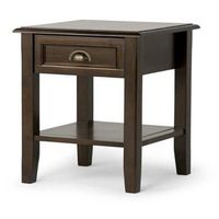 Simpli Home - Burlington End Table - Mahogany Brown